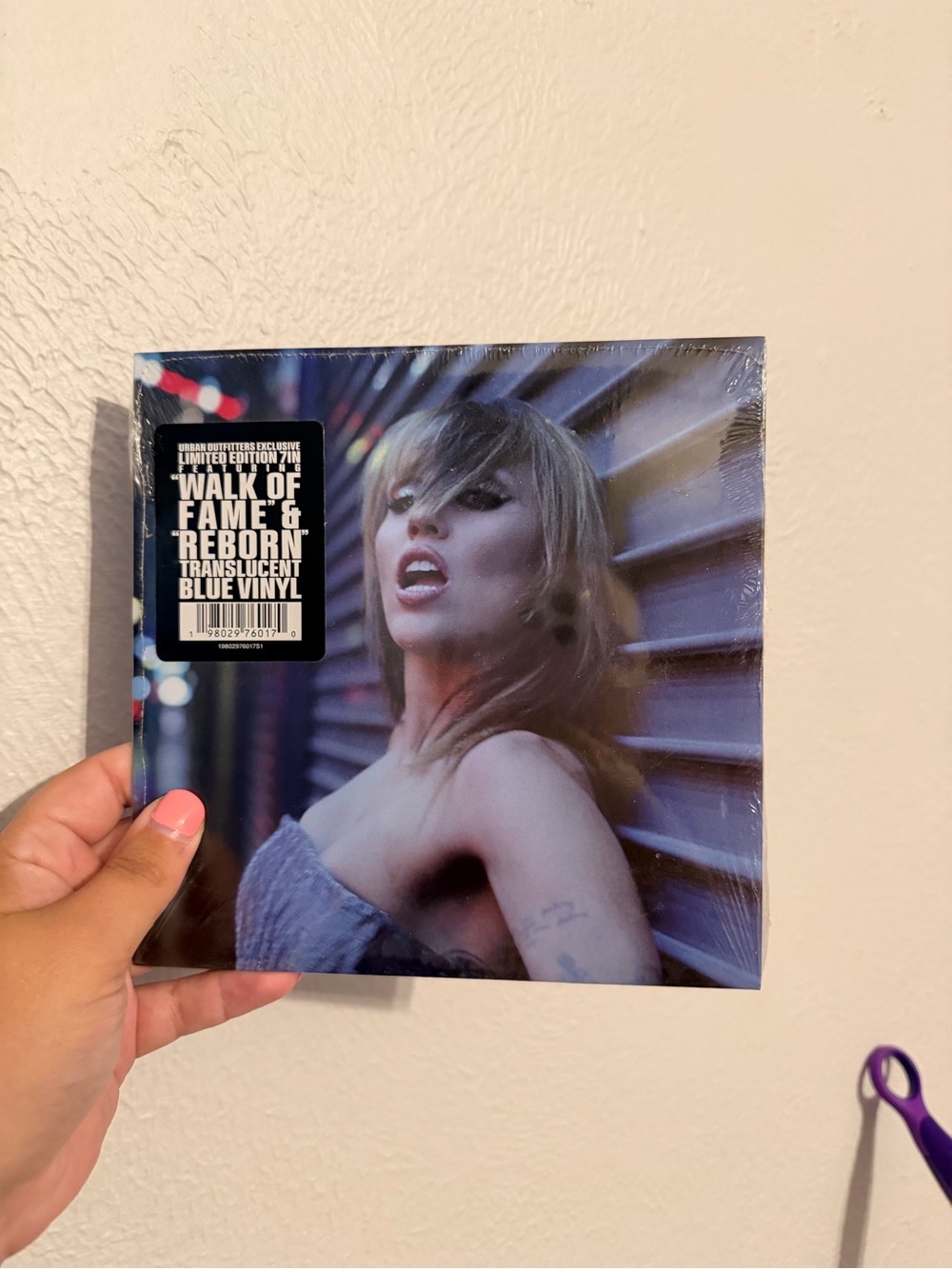 Limited Edition Translucent Blue Miley Cyrus Walk of Fame & Reborn Vinyl